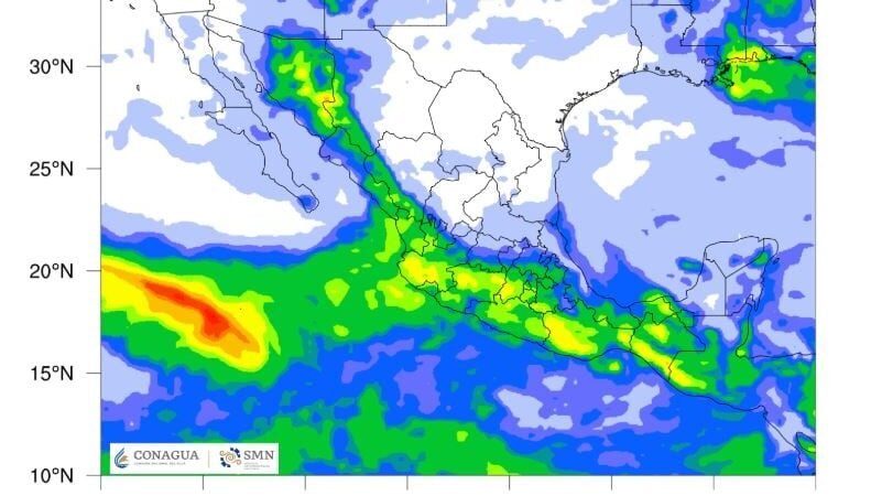 Onda tropical 21 provocará lluvia en la Península de Yucatán… y persistirá calor extremo el 29 de julio